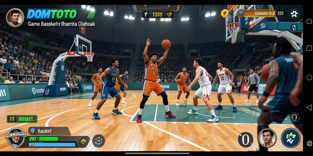 Tampilan antarmuka <strong>DOMTOTO</strong> yang menakjubkan dengan fungsi permainan basket yang mudah digunakan.