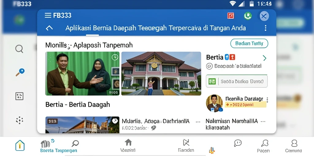Tampilan antarmuka FB333 yang sederhana dan informatif.