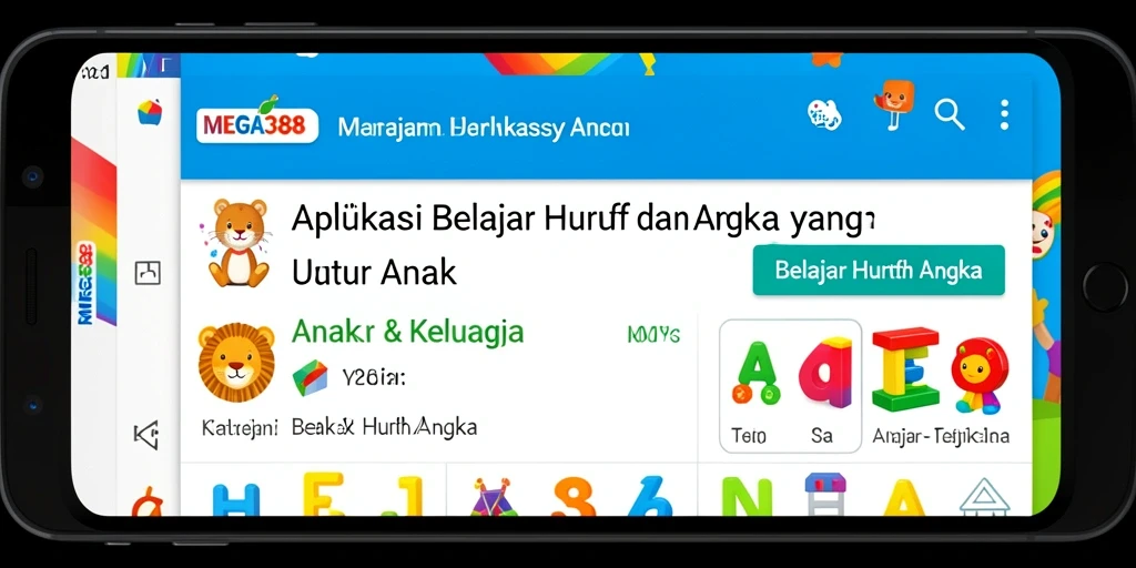 Antarmuka MEGA388 yang menarik dan fungsional untuk belajar.