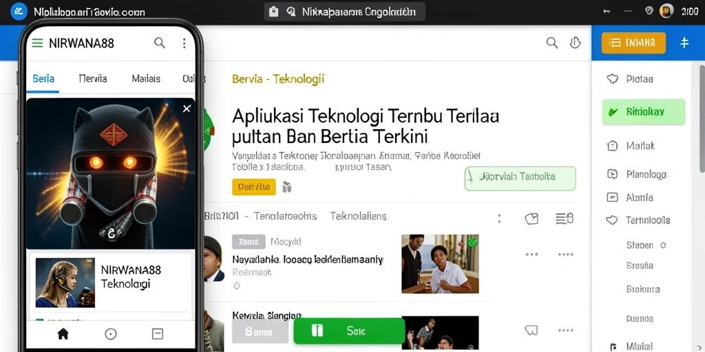 Antarmuka NIRWANA88 yang sederhana dan informatif.