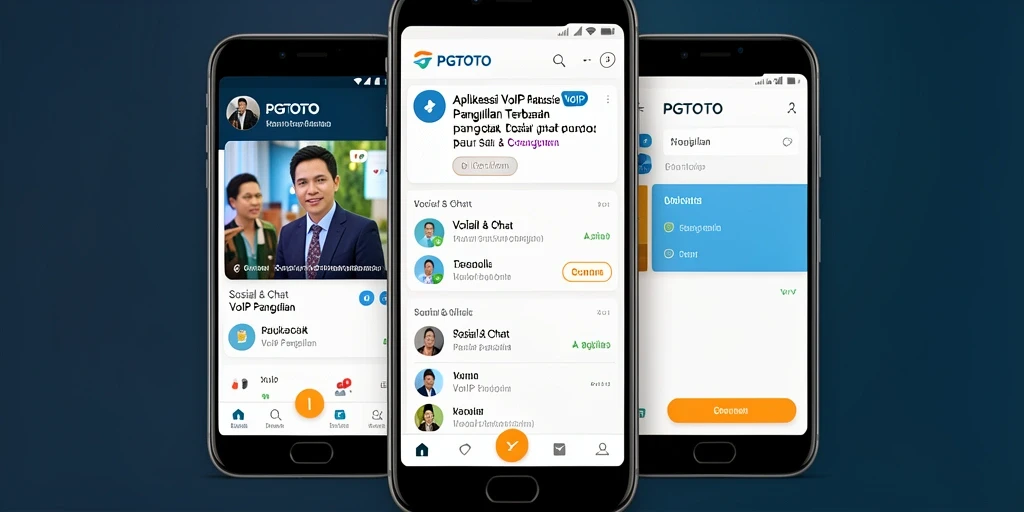 Antarmuka PGTOTO yang sederhana untuk VoIP Panggilan, mudah digunakan dan intuitif.