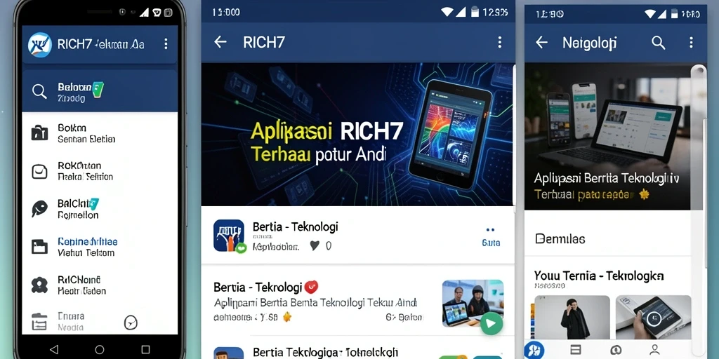Tampilan antarmuka RICH7 yang modern dan fungsional.