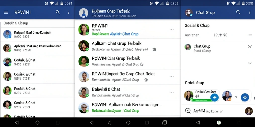 Antarmuka bersih dan mudah digunakan untuk Chat Grup di RPWIN1.
